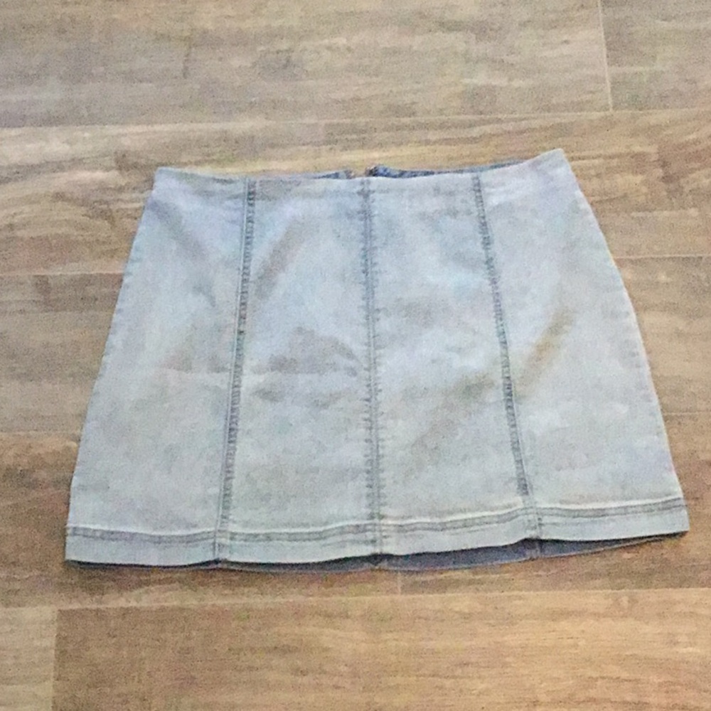 Wild Fable denim jean faded mini skirt size 14